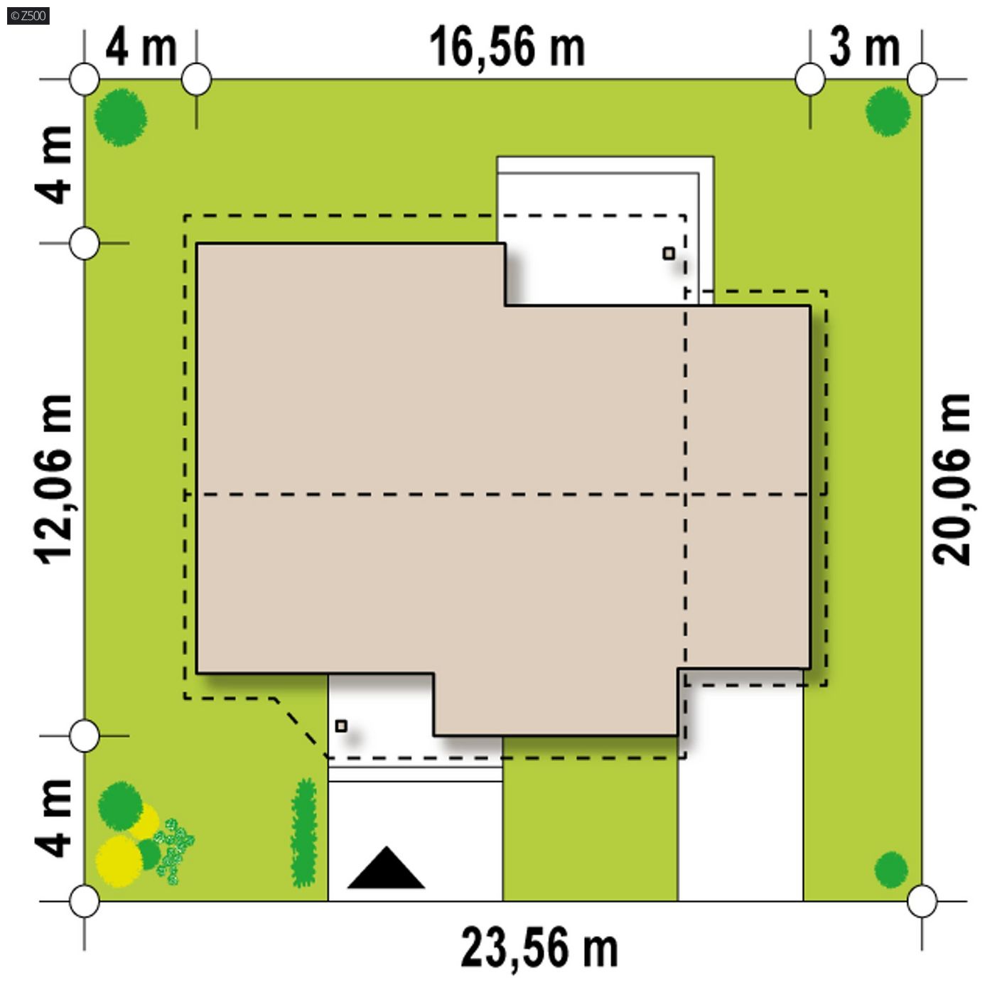 Mājas projekts  - Nelielas vienstāva mājas projekts - Z41 A GP