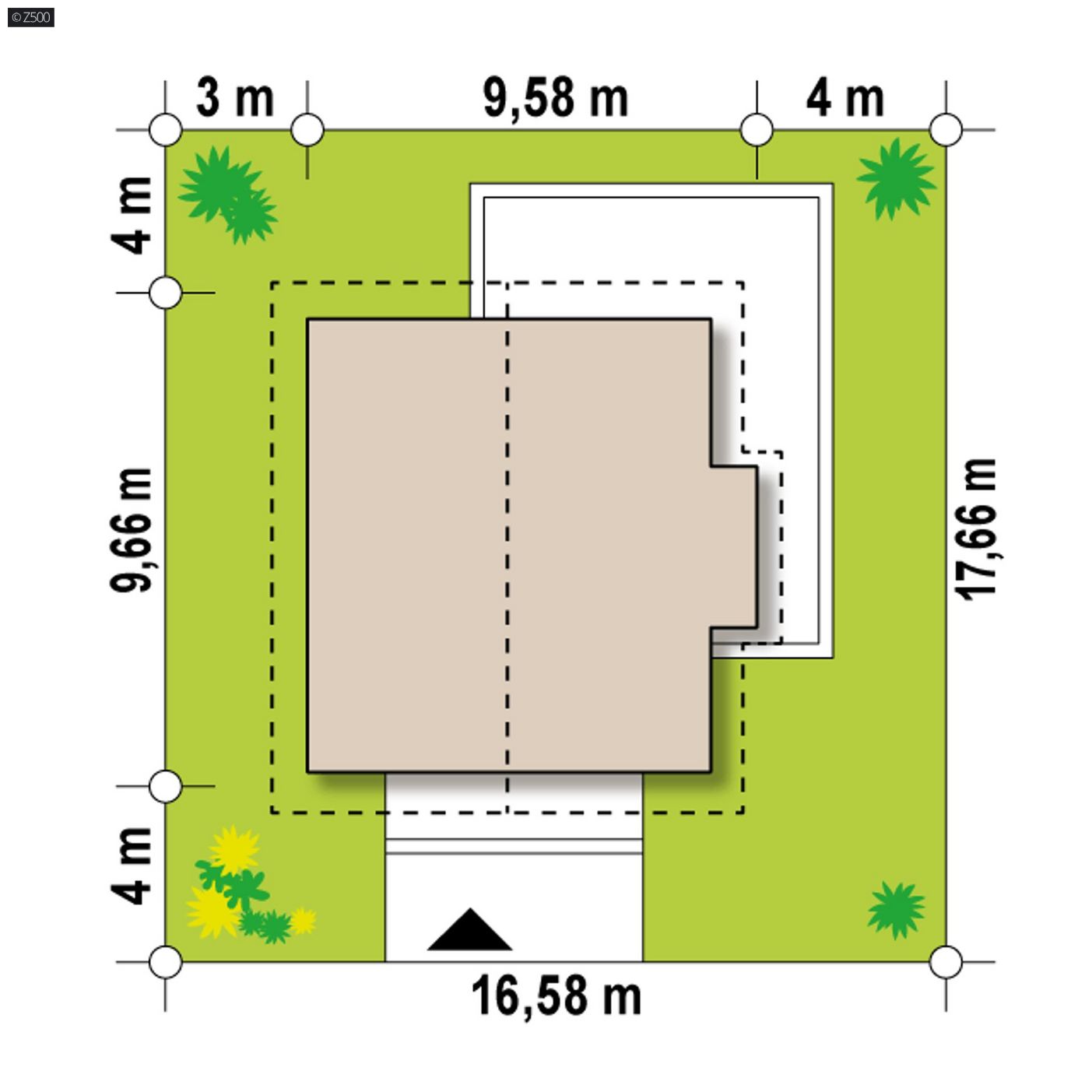 Mājas projekts  - Divstāvu koka mājas projekts - Z44 A