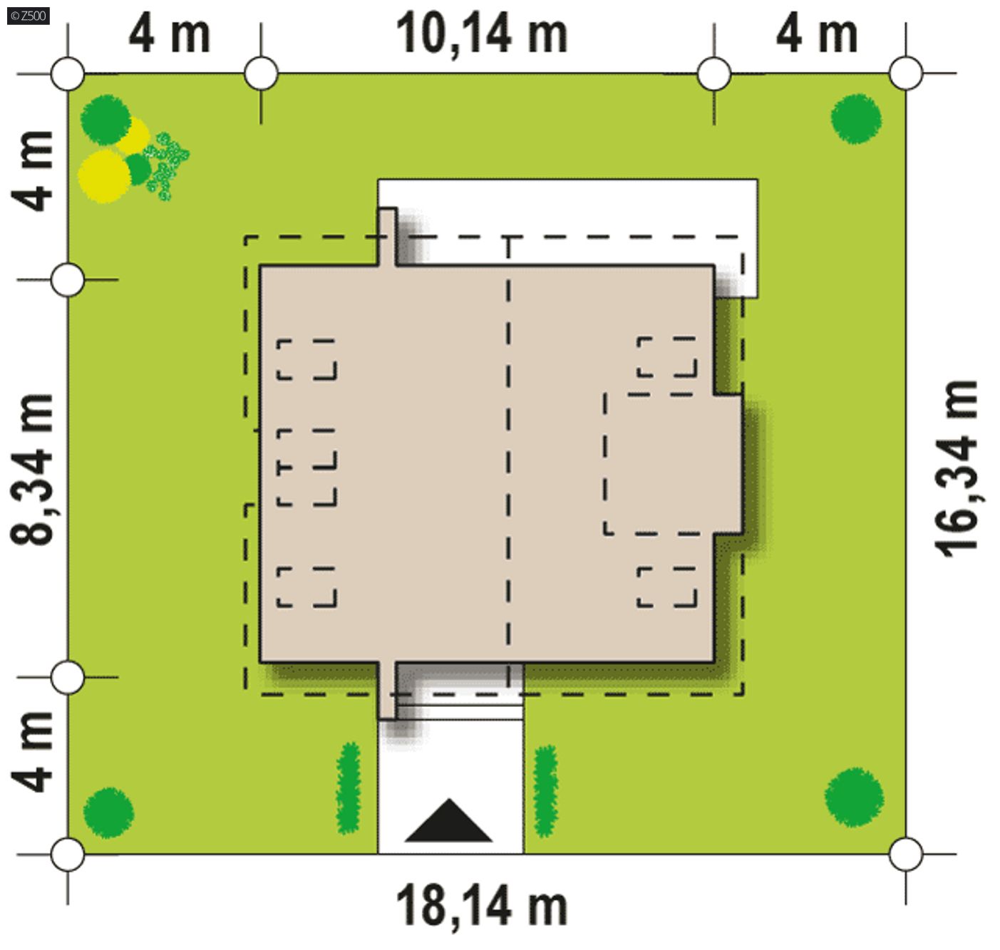 Gotowy projekt domu  - Dom z poddaszem o współczesnym charakterze do 110m2