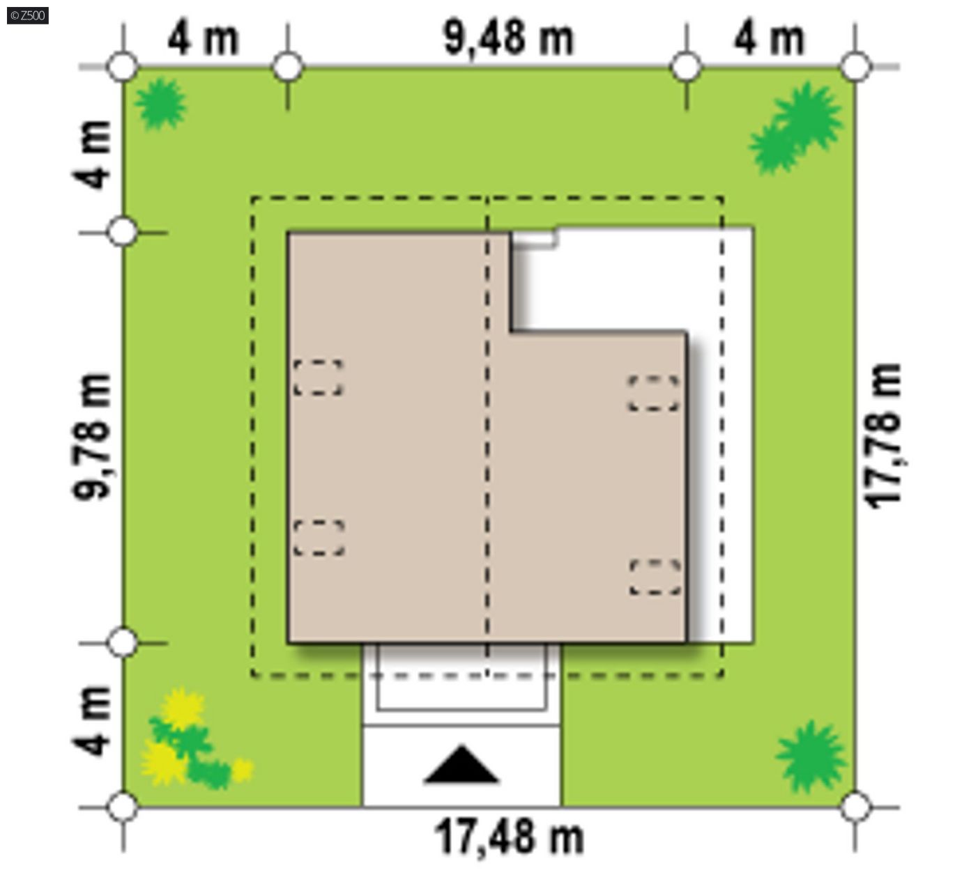 Mājas projekts  - Ģimenes mājas projekts ar mansardu - Z62