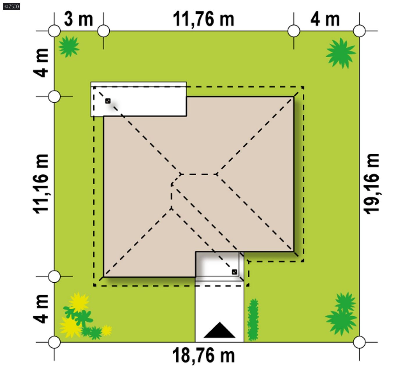 Mājas projekts  - Vienstāva mājas projekts - Z64 +