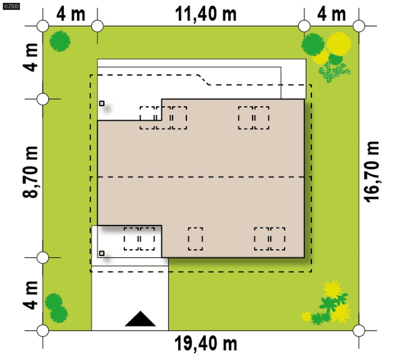 Mājas projekts  - Divstāvu mājas projekts - Z66 D