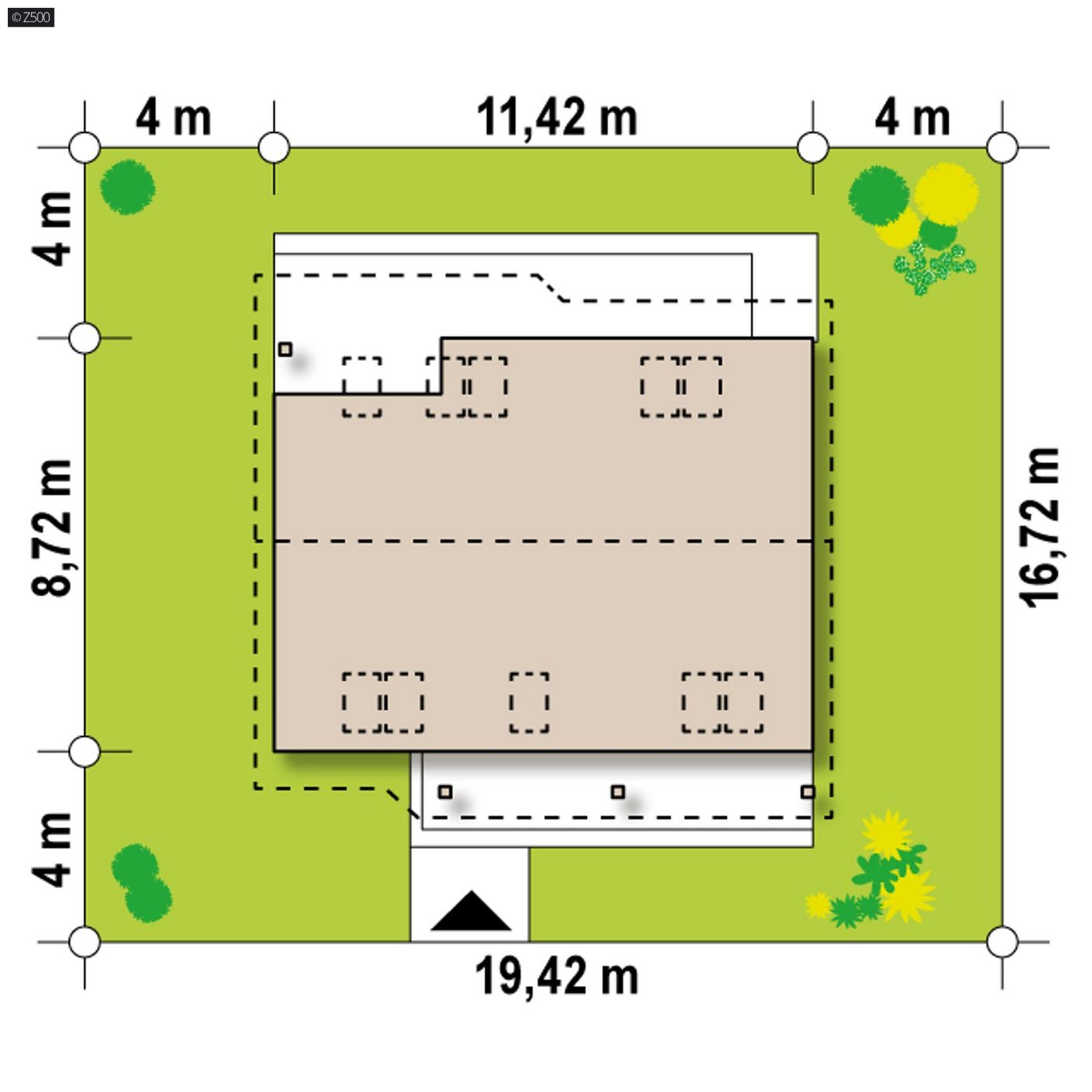 Mājas projekts  - Mājas projekts ar mansardu - Z66 D zp