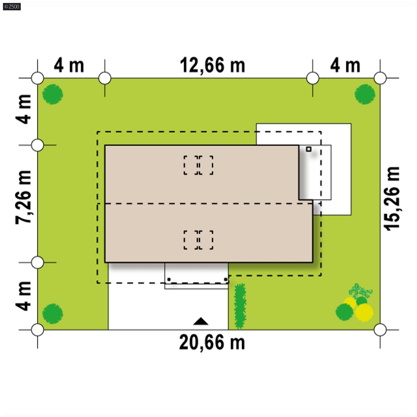 Mājas projekts  - Divstāvu mājas projekts ar garāžu - Z71 GL