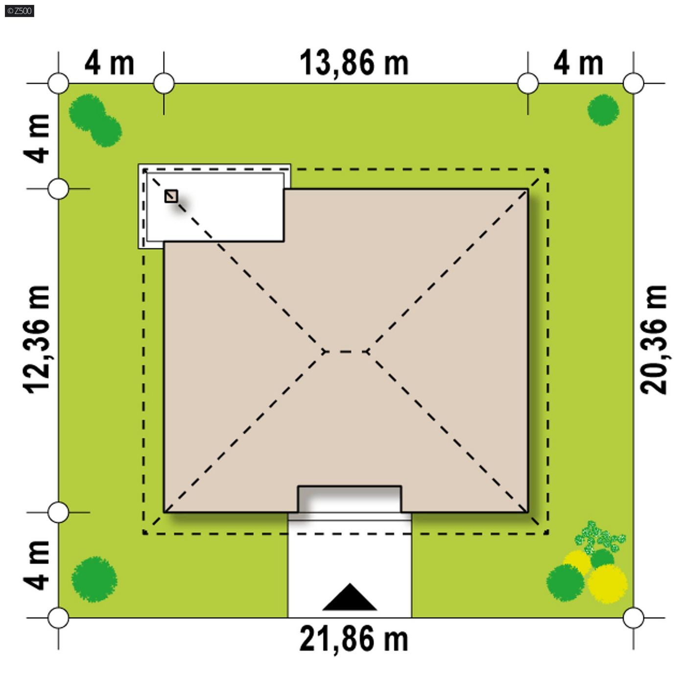 Mājas projekts  - Vienstāva mājas projekts - Z67 A