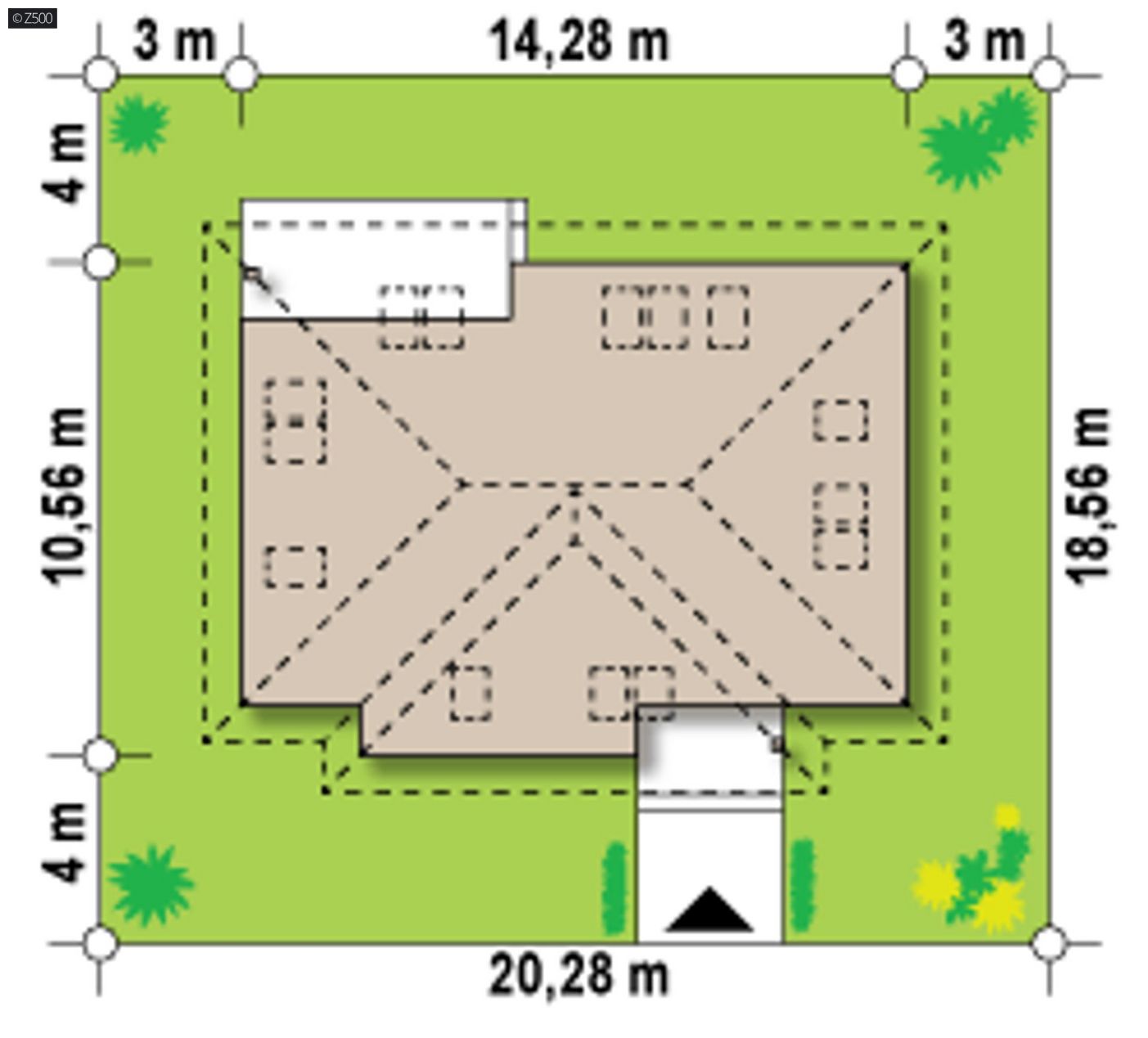 Mājas projekts  - Mājas projekts ar mansardu - Z83