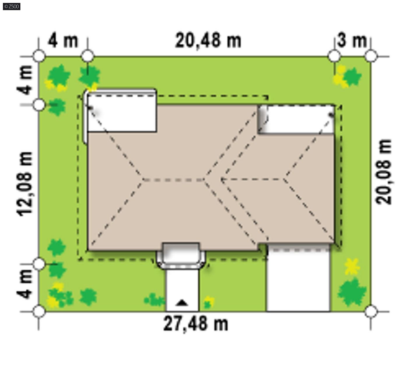 Mājas projekts  - Vienstāvu mājas projekts - Z86 v.2