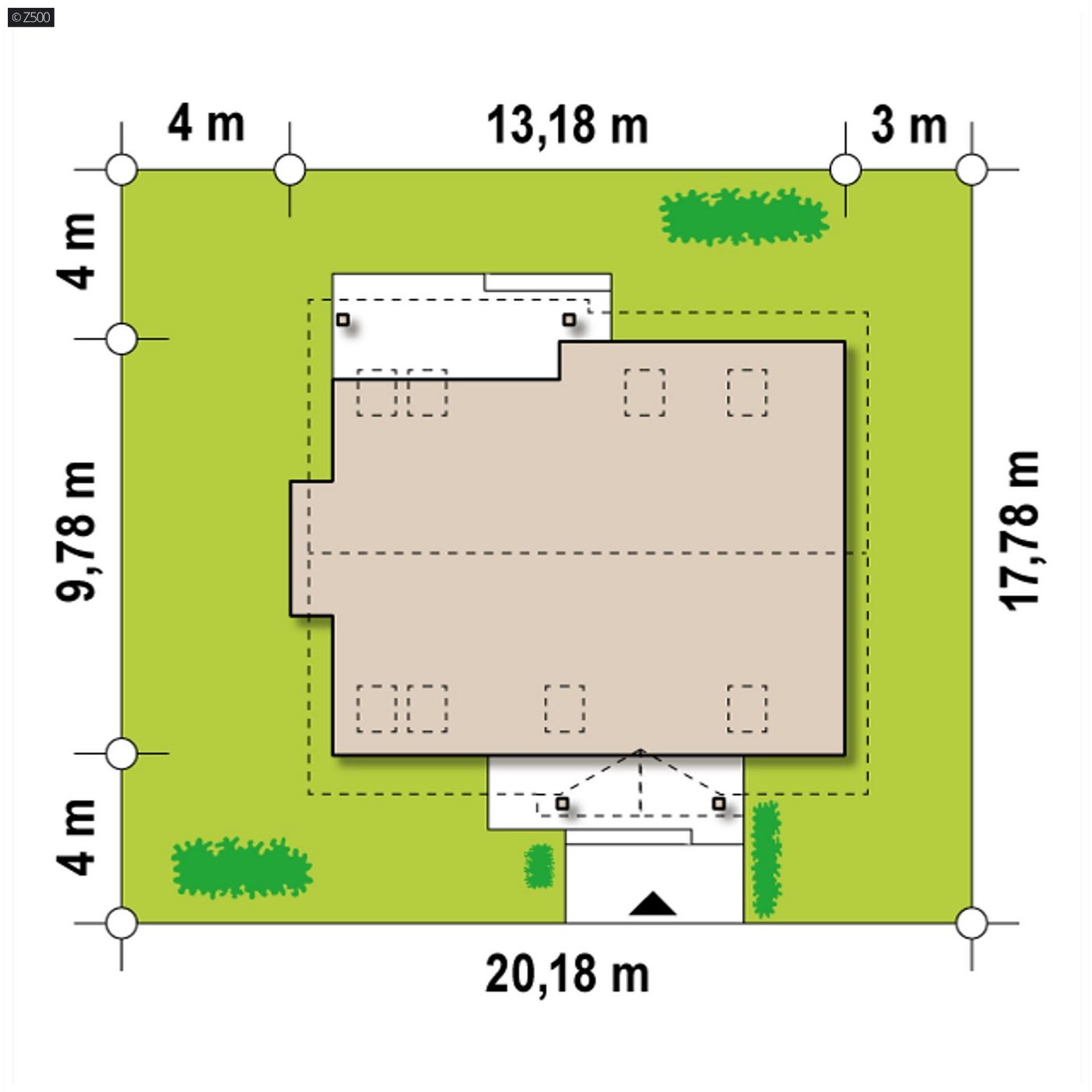 Mājas projekts  - Dzīvojamās mājas projekts ar mansardu - Z95