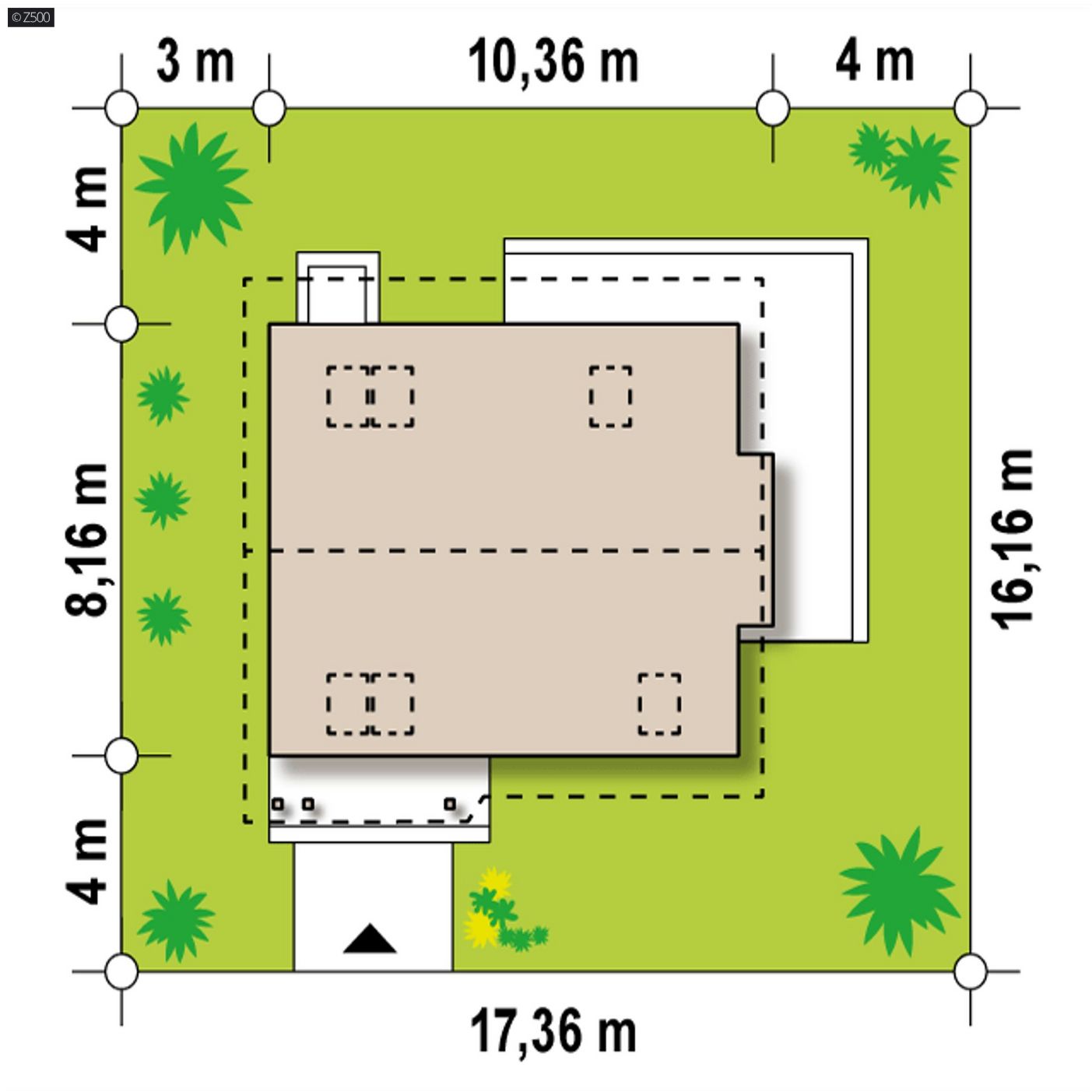 Mājas projekts  - Divstāvu mājas projekts - Z101 h+