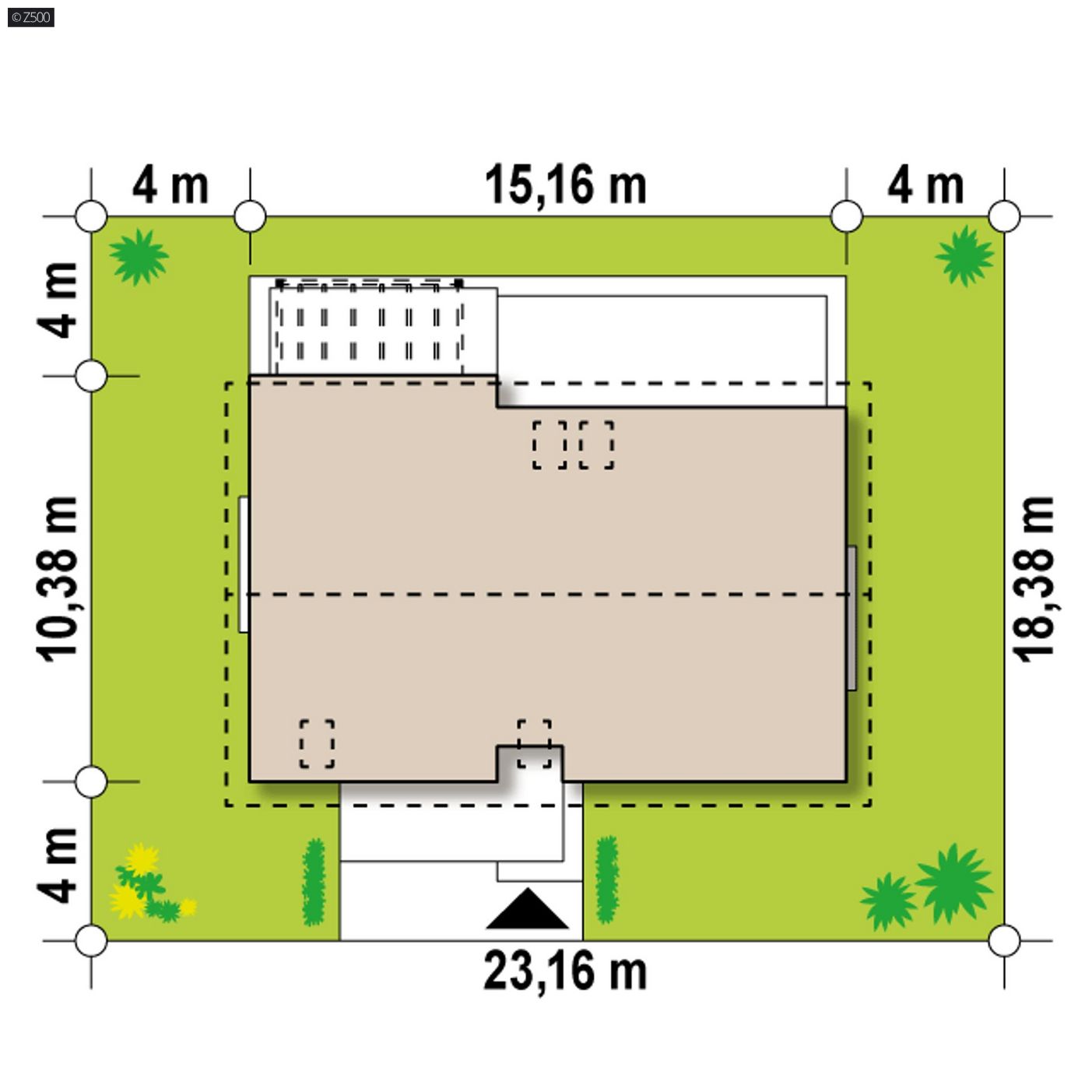 Mājas projekts  - Dzīvojamās mājas projekts ar mansardu - Z97