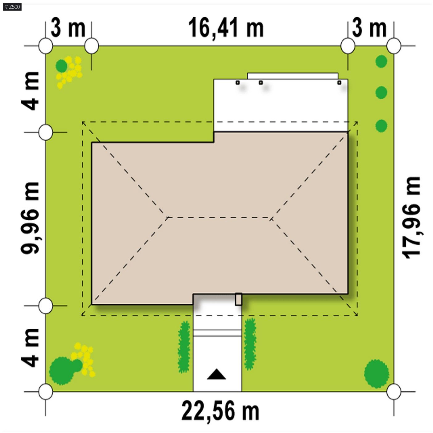 Mājas projekts  - Vienstāvu mājas projekts - Z140