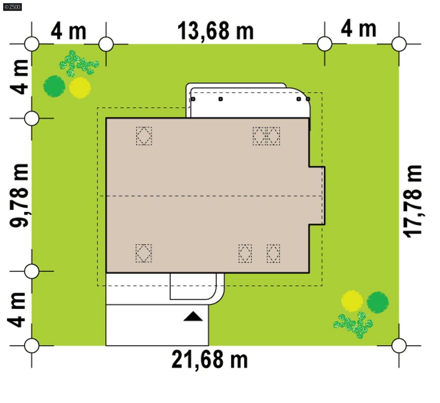 Mājas projekts  - Kompakta ģimenes mājas projekts ar mansardu - Z124 + 60