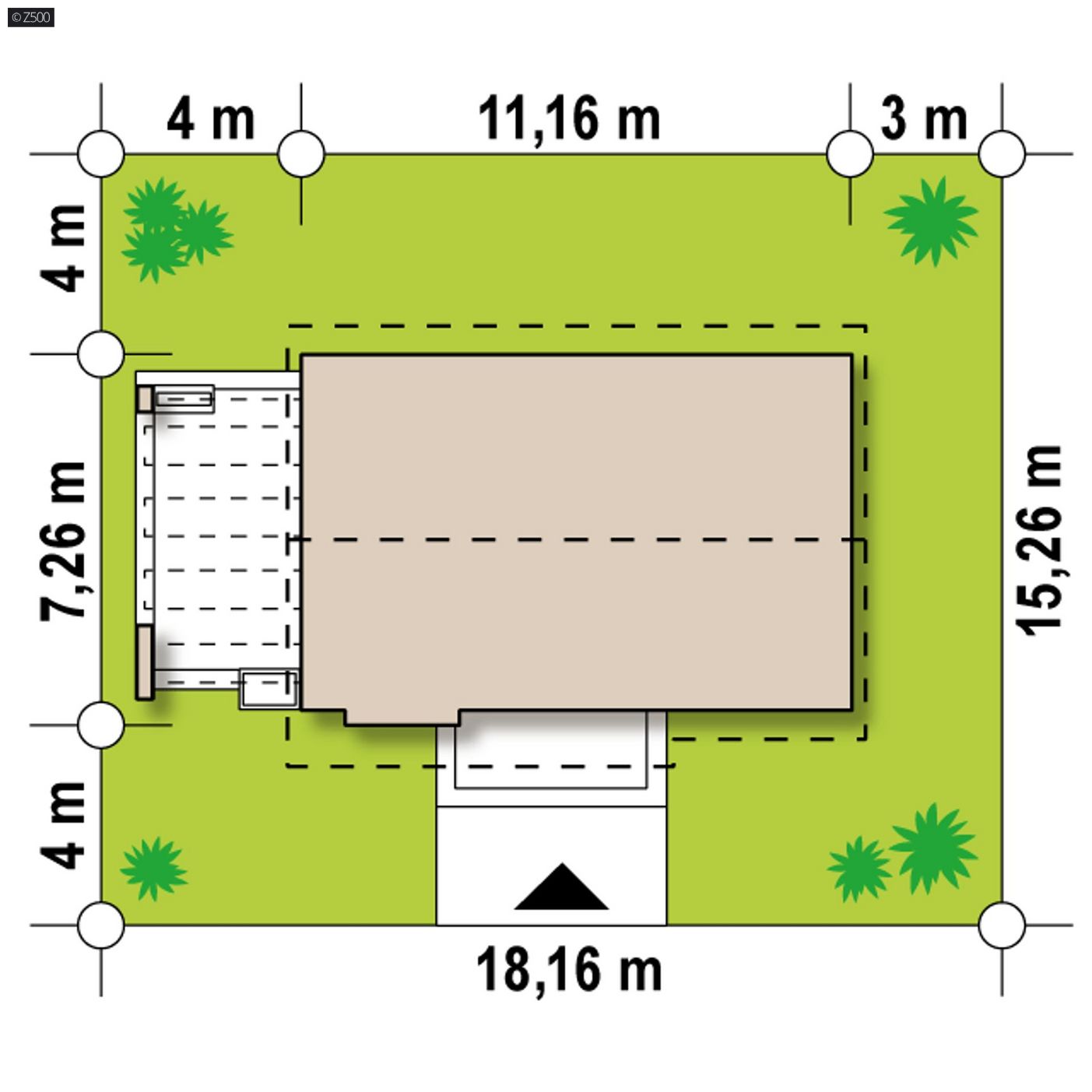 Mājas projekts  - Vienstāva mājas projekts - Z139 v2