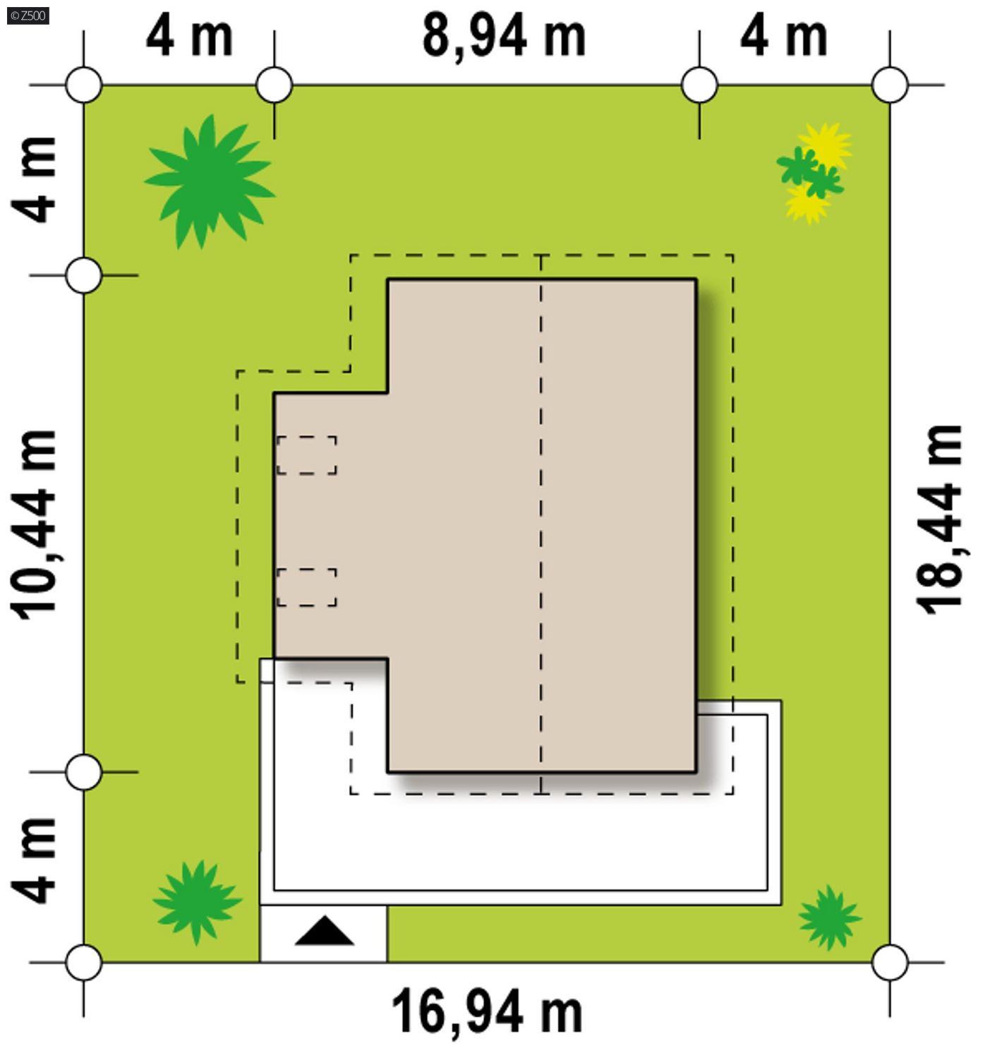 Mājas projekts  - Modernas divstāvu mājas projekts - Z155