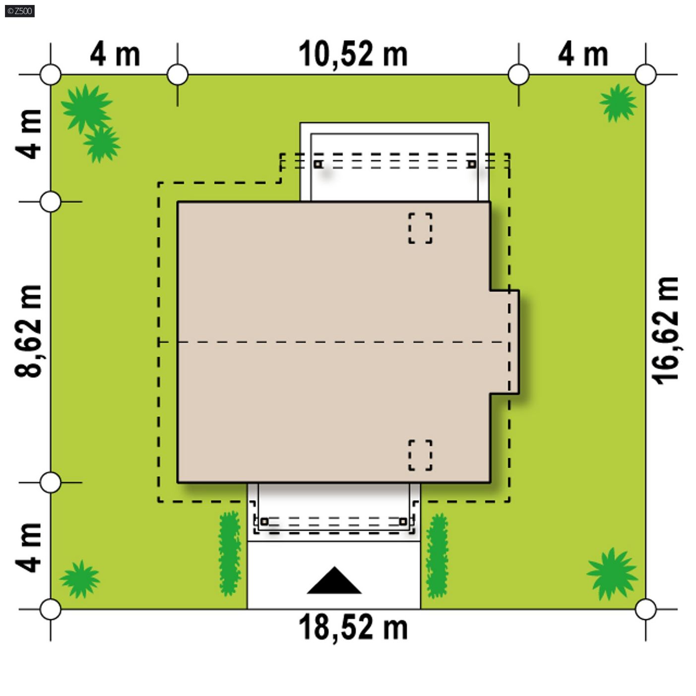 Mājas projekts  - Divstāvu mājas projekts - Z162 D
