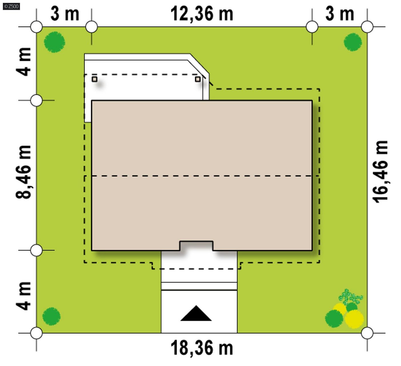 Mājas projekts  - Mājas projekts ar terasi - Z7 35