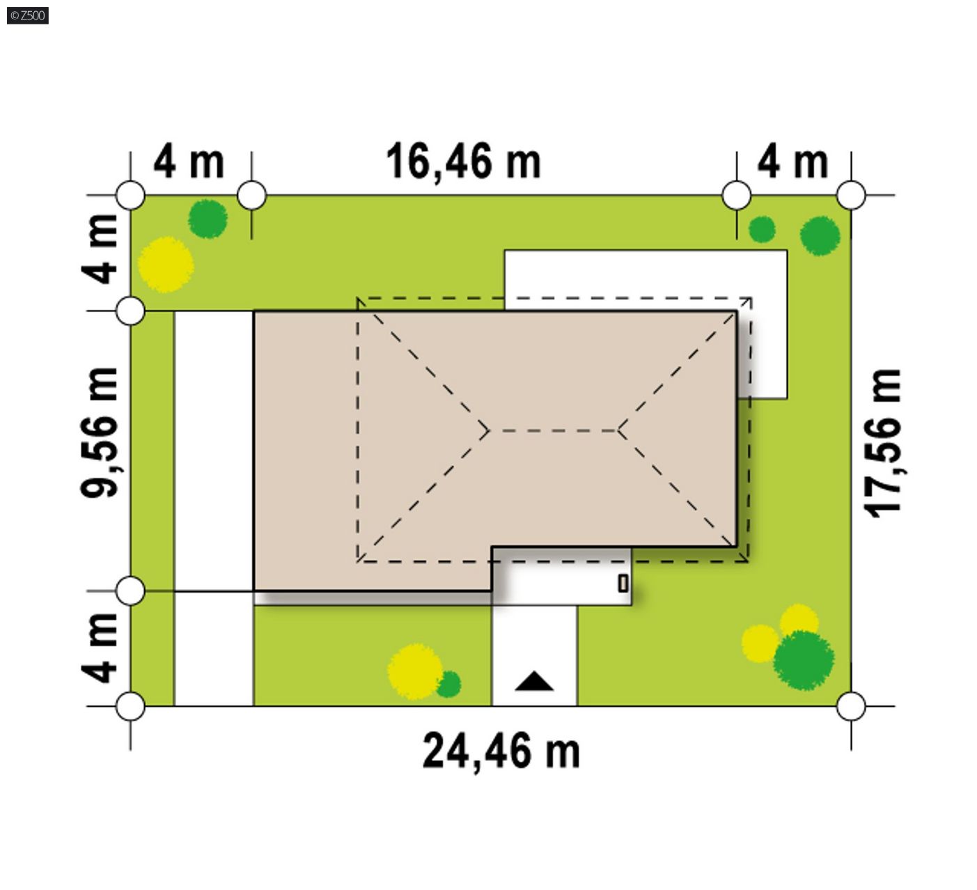 Mājas projekts  - Ģimenes māju projekts ar garāžu - Zx6