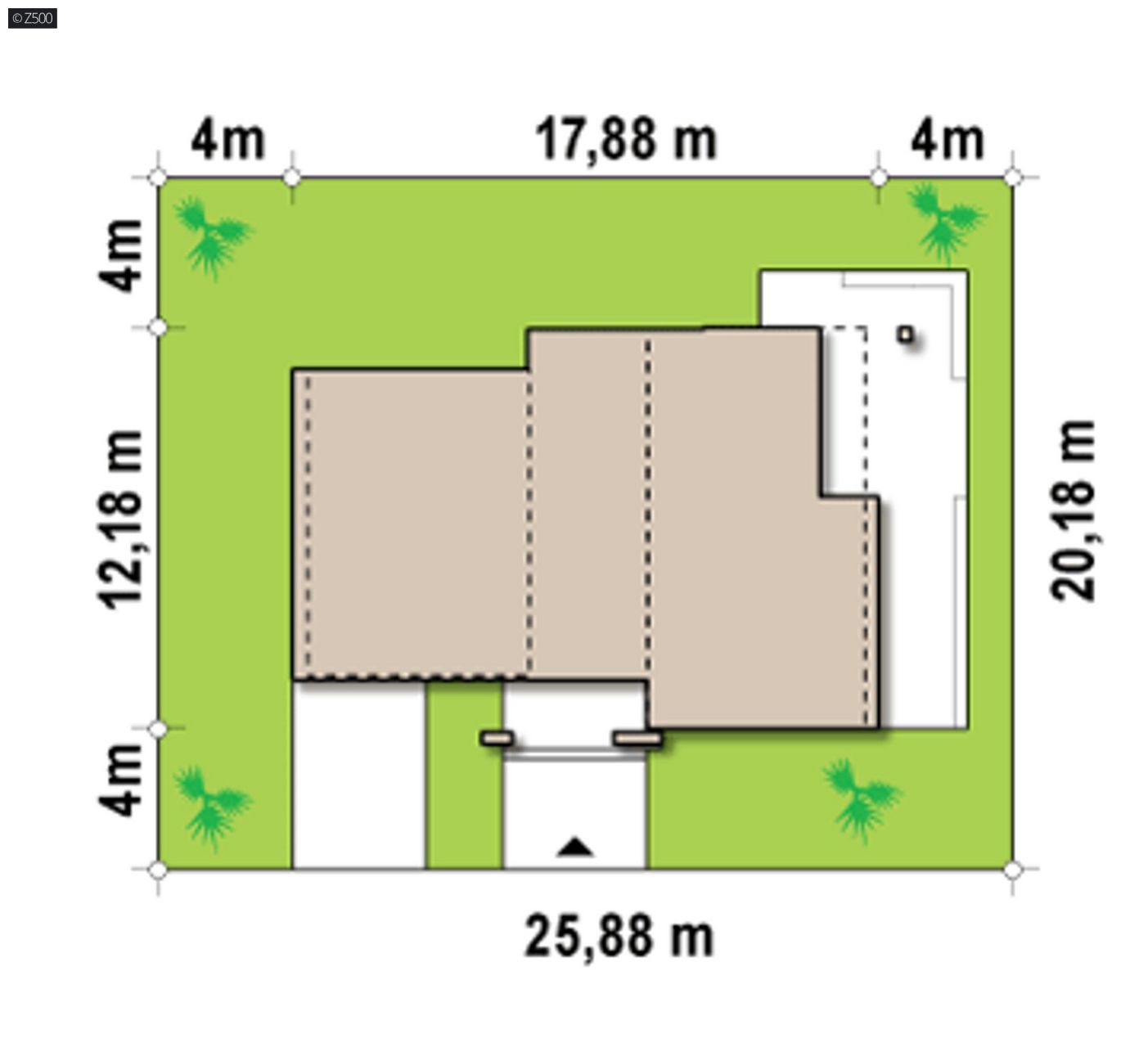 Mājas projekts  - Modernas, ģimenes māju projekts ar garāžu - Zx15