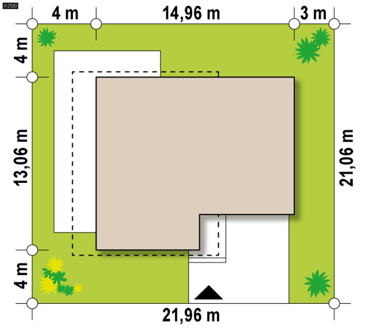 Mājas projekts  - Ģimenes mājas projekts ar garāžu - Zx5 2M