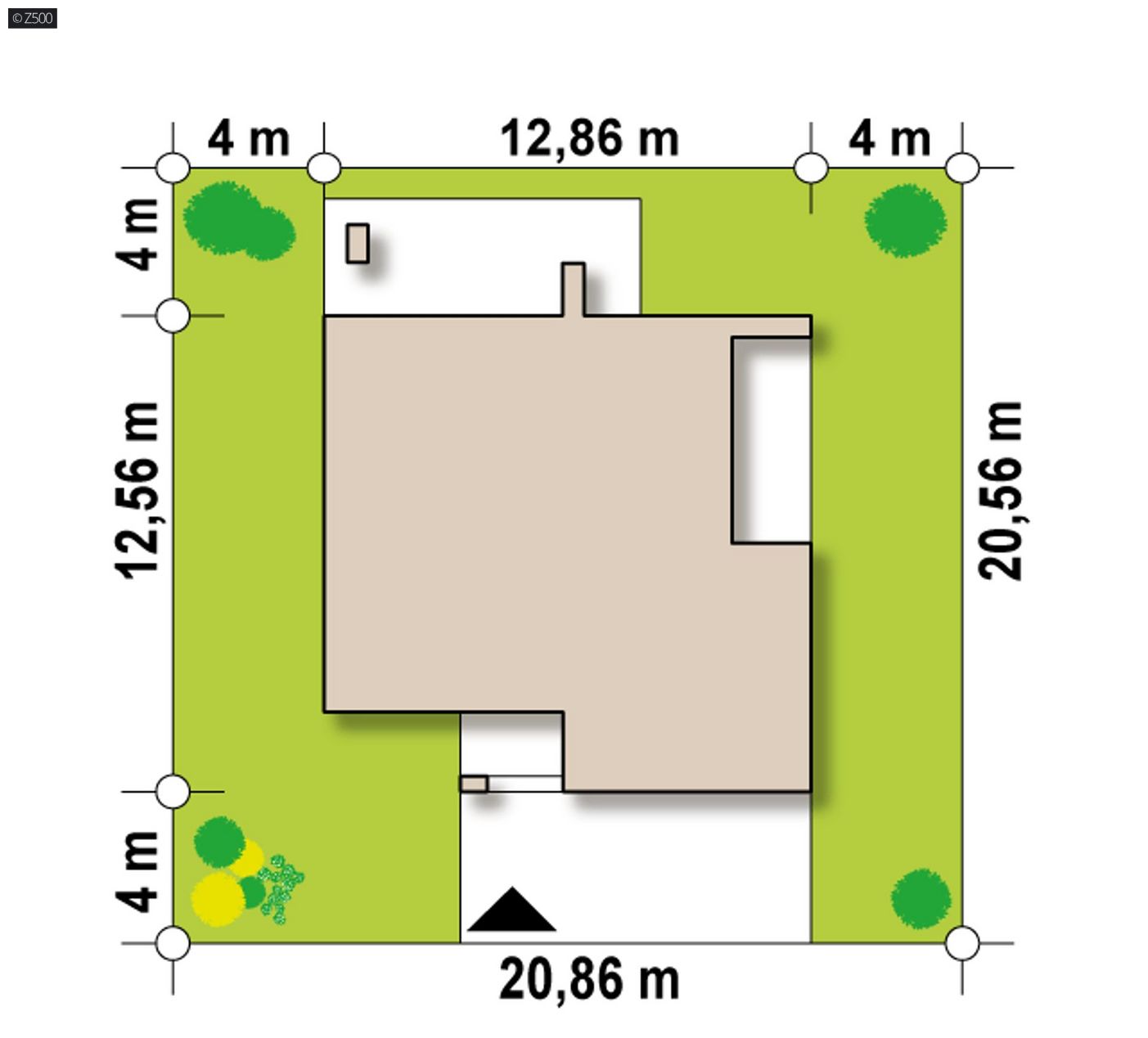Mājas projekts  - Ģimenes mājas projekts ar garāžu - Zx4 A