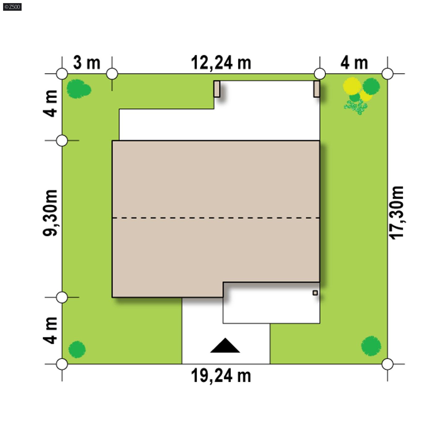 Home project  - Mały, tani w wykonaniu, parterowy dom, z dwiema wygodnymi sypialniami. 