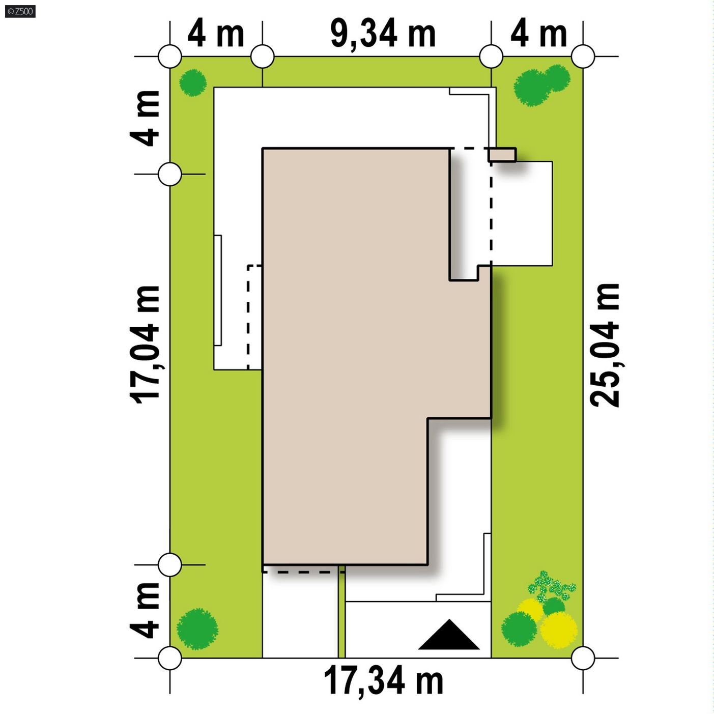 Mājas projekts  - Modernas divstāvu mājas projekts ar garāžu - Zx45