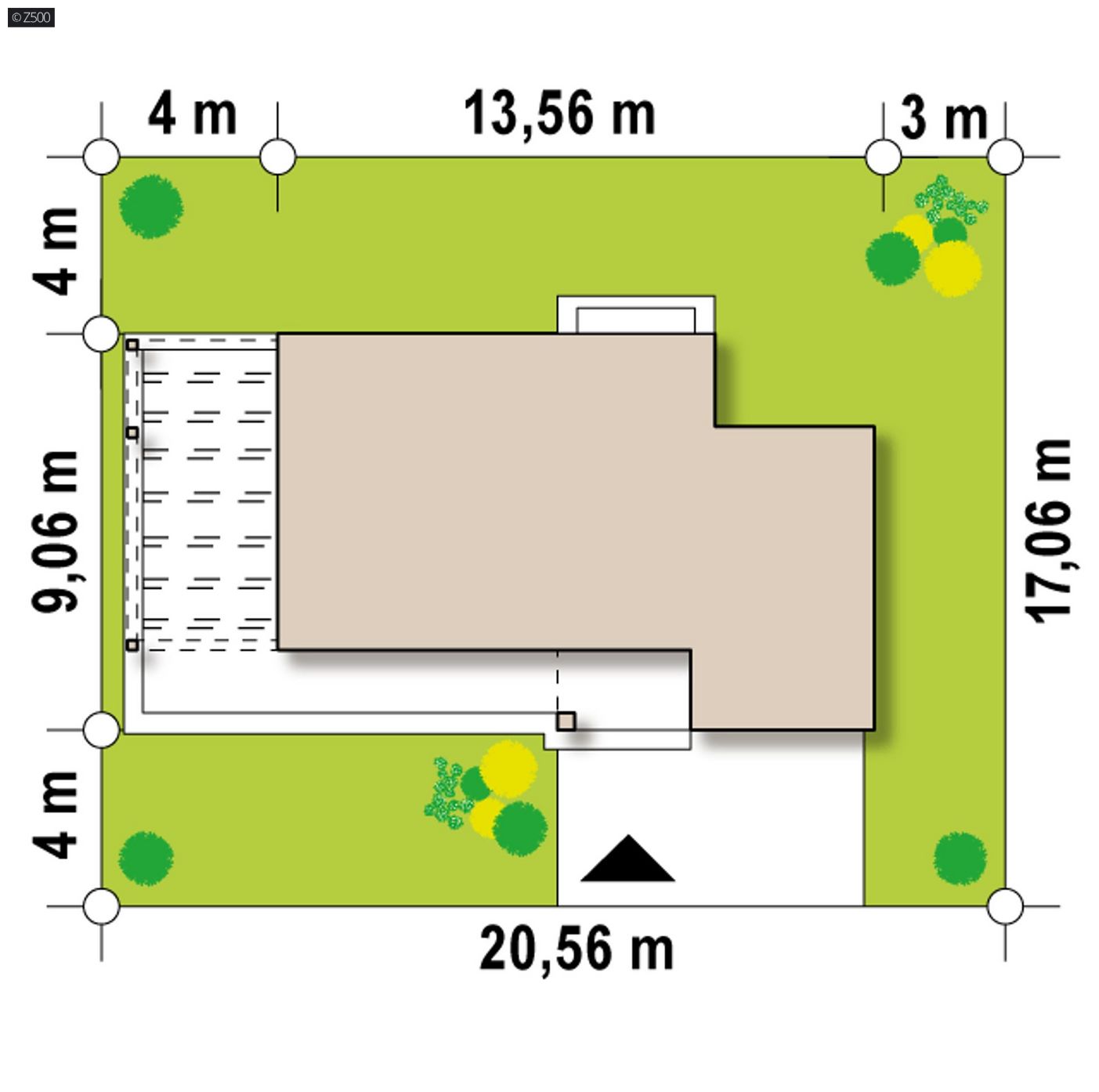 Mājas projekts  - Modernas, divstāvu mājas projekts ar garāžu - Zx63
