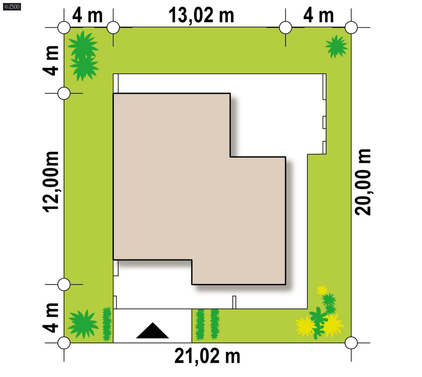Mājas projekts  - Moderns nelielas mājas projekts ar 3 istabām - Zx57 +