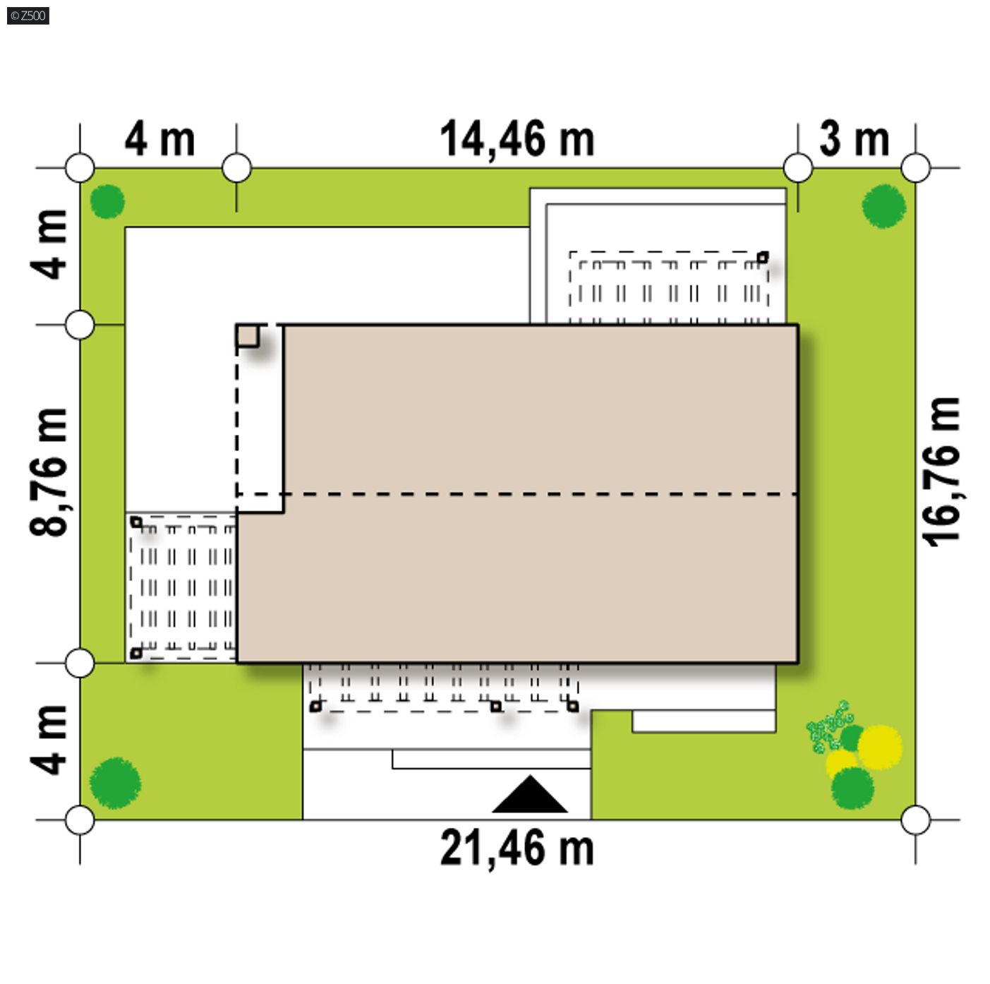 Gotowy projekt domu  - To zgrabny i wygodny dom zaprojektowany w duchu nowoczesnej prostoty.