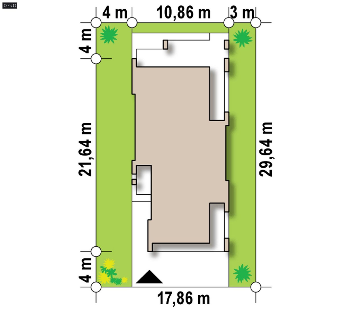 Mājas projekts  - Vienstāvu mājas projekts - Zx69