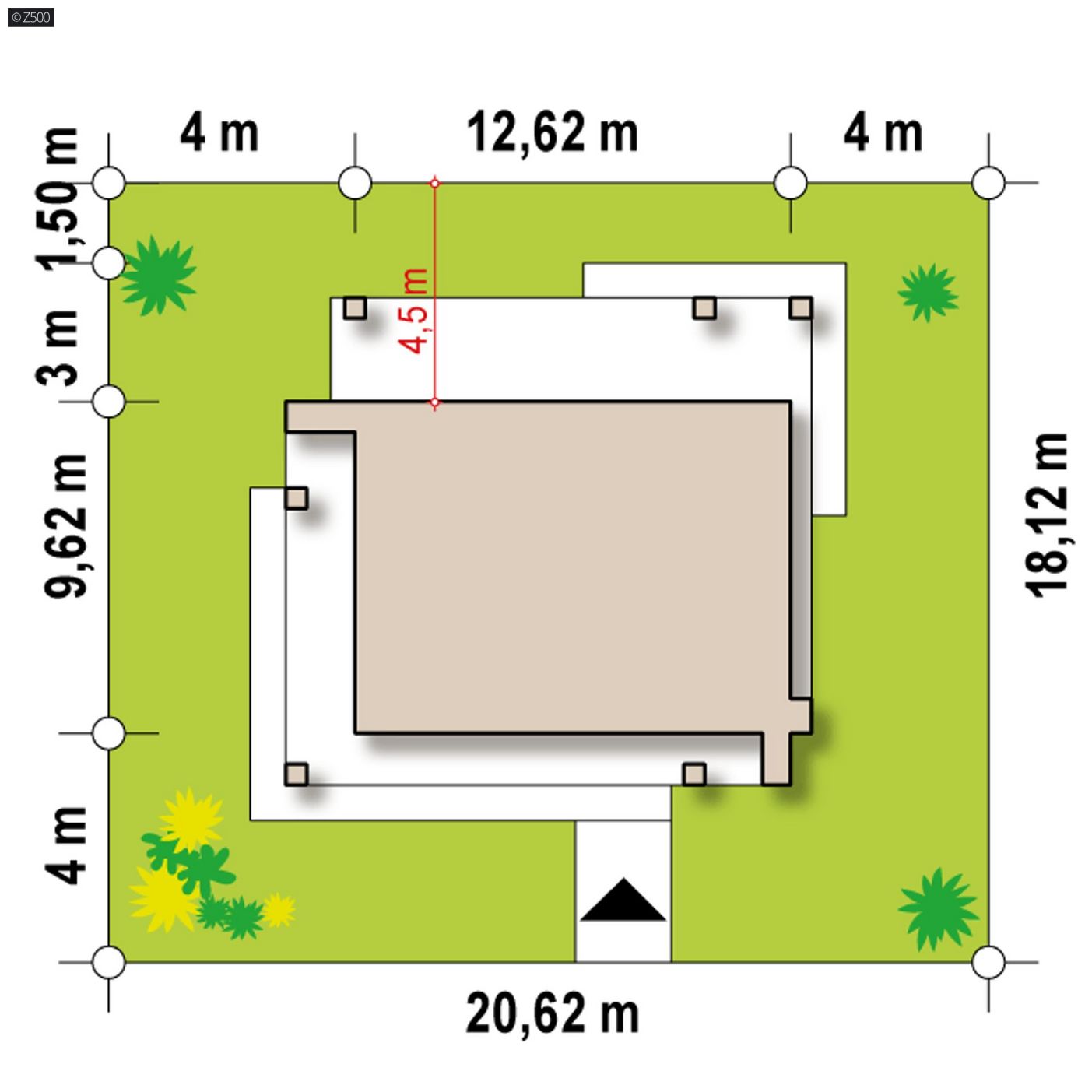 Mājas projekts  - Neliela moderna māja ar koka konstrukciju - Zx76 D