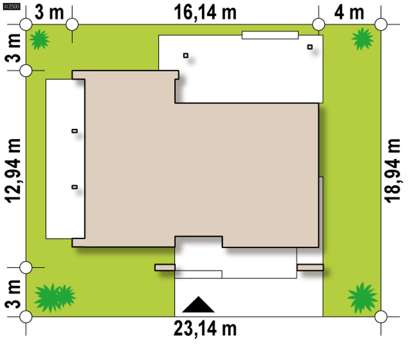 Mājas projekts  - Modernas mājas projekts - Zx106