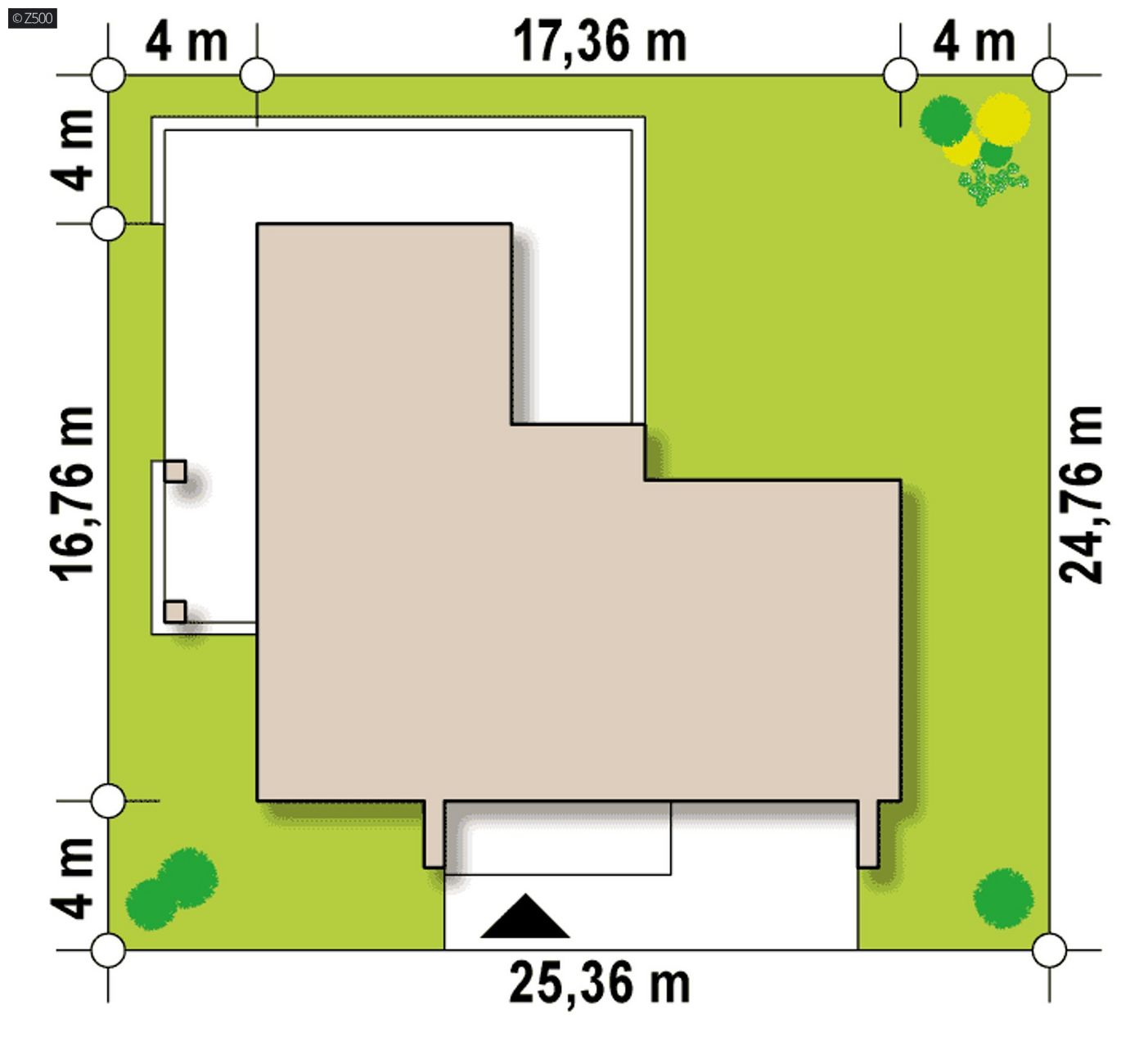 Mājas projekts  - Divstāvu māju projekts ar garāžu - Zx130