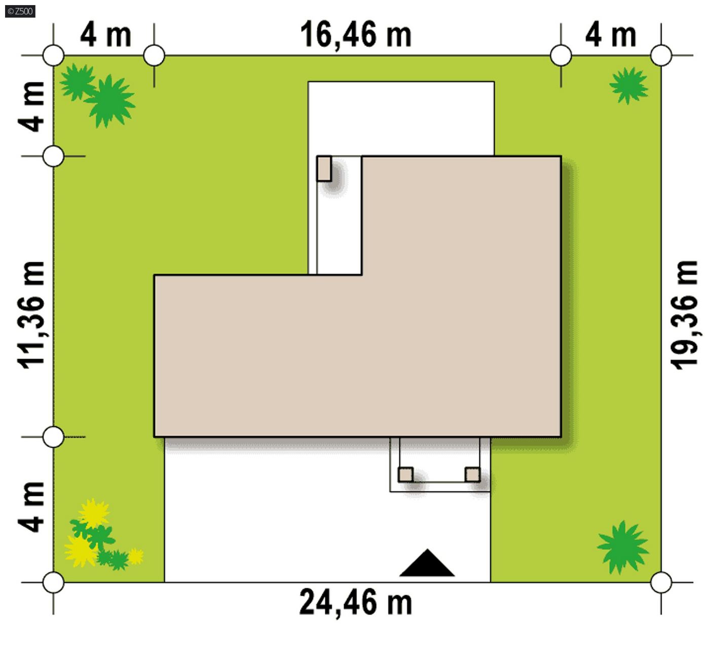 Mājas projekts  - Ģimenes māju projekts ar garāžu 2 automašīnām - Zx136