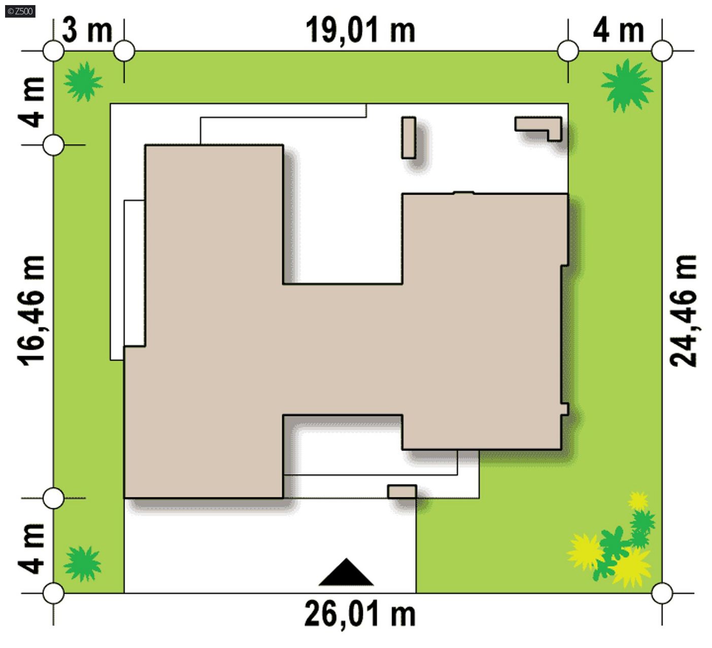 Mājas projekts  - Modernas, divstāvu māju projekts - Zx107