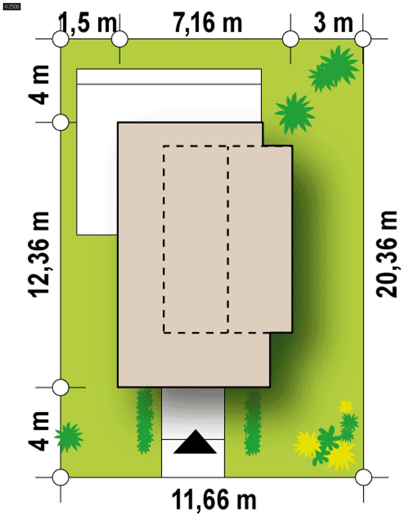 Mājas projekts  - Nelielas divstāvu mājas projekts - Zx147