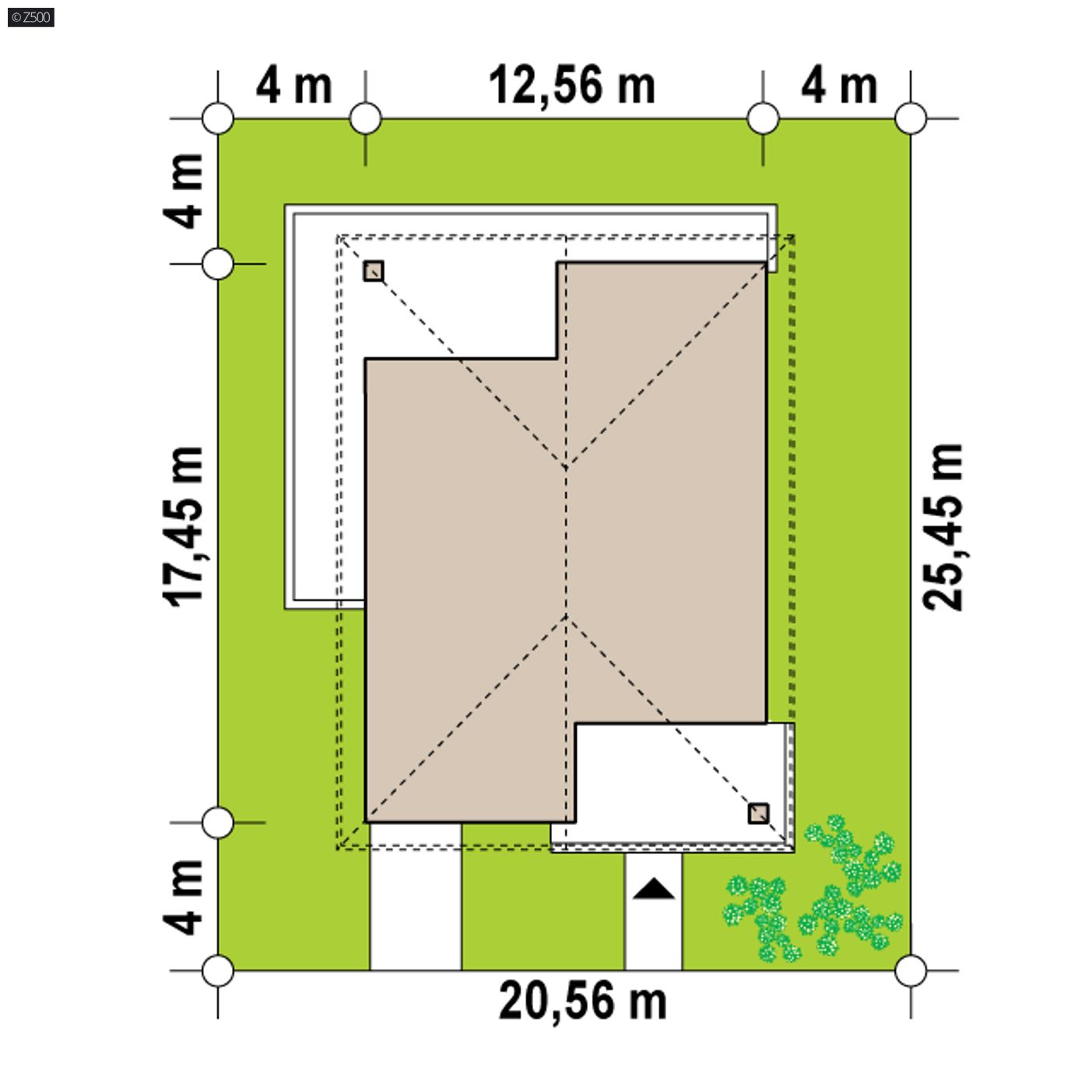 Home project  - Współczesny dom parterowy o prostej konstrukcji