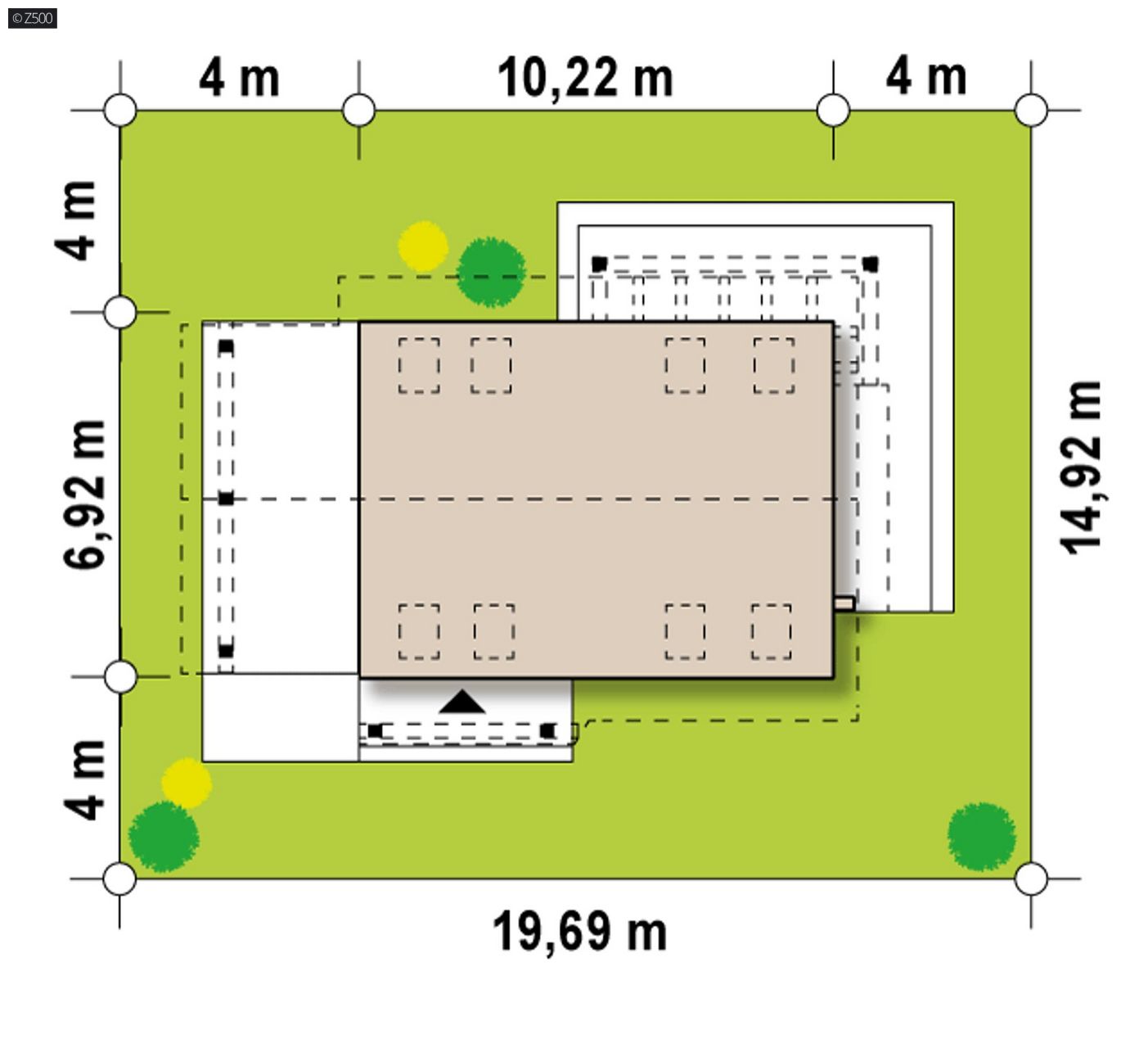 Mājas projekts  - Divstāvu mājas projekts - Z216 D +