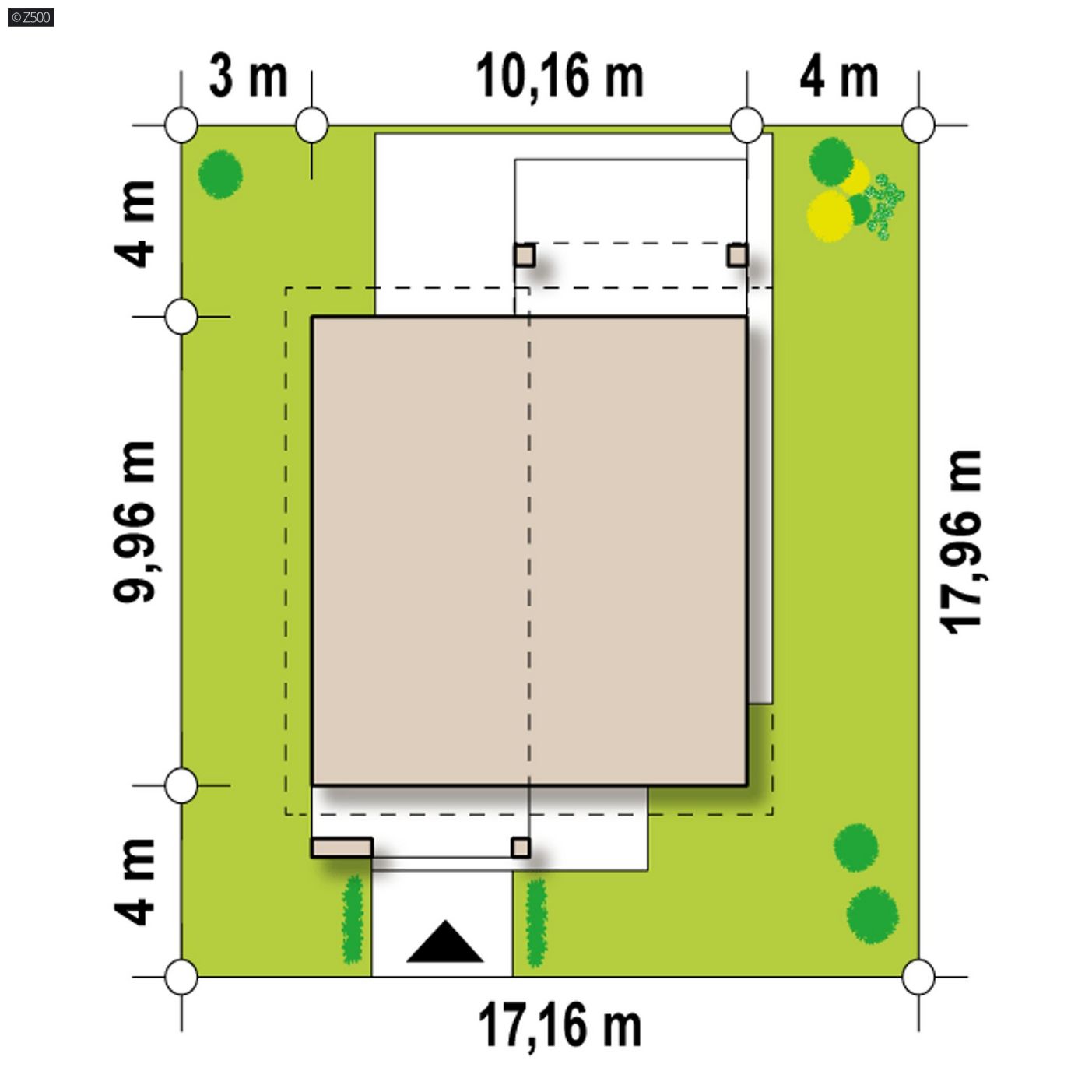 Mājas projekts  - Nelielas mājas projekts ar mansardu -  Z224