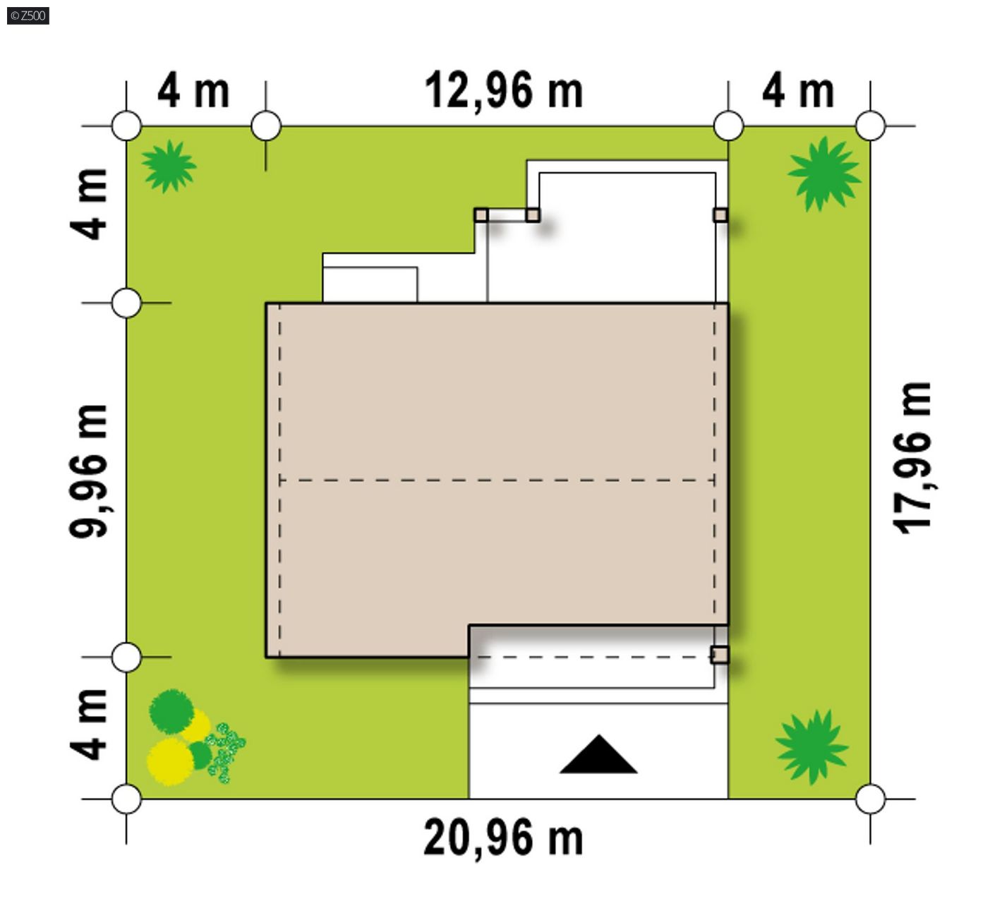 Mājas projekts  - Nelielas, energoefektīvas mājas projekts - Z251