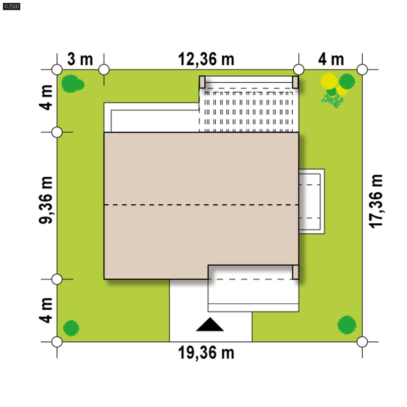 Mājas projekts  - Mazas modernas mājas projekts - Z256