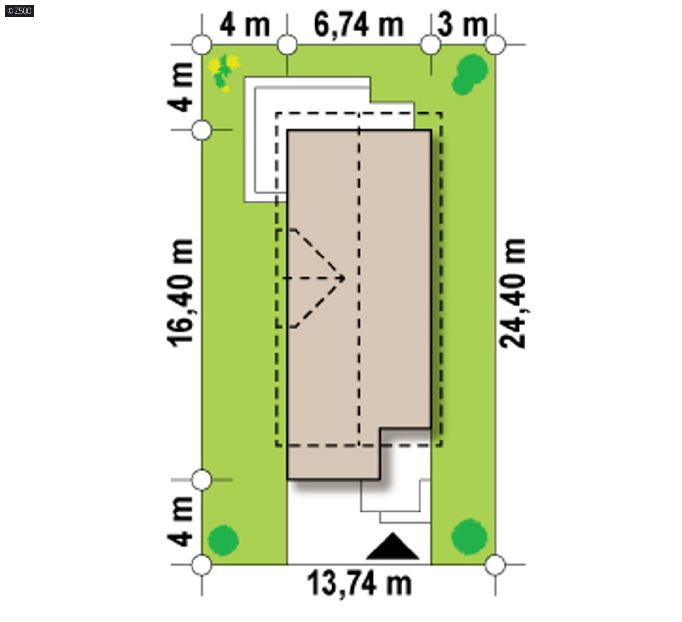Mājas projekts  - Komfortabls divstāvu mājas projekts - Z293 D