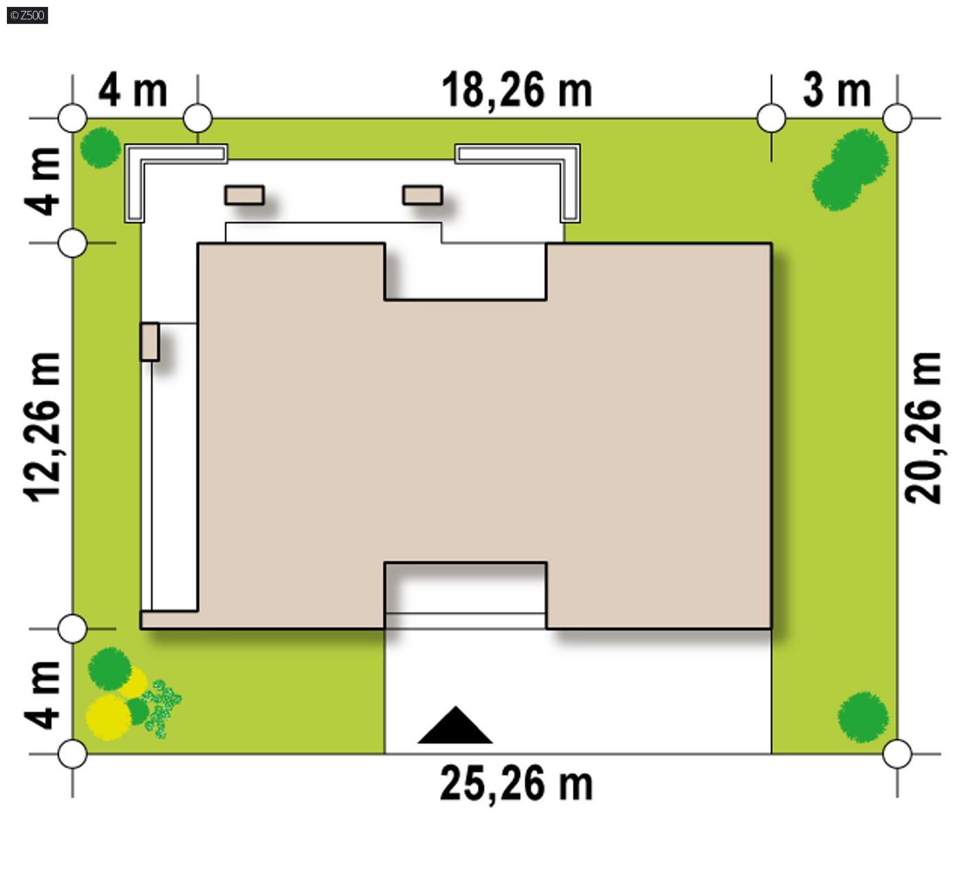 Mājas projekts  - Modernas divstāvu mājas projekts ar garāžu - Z291