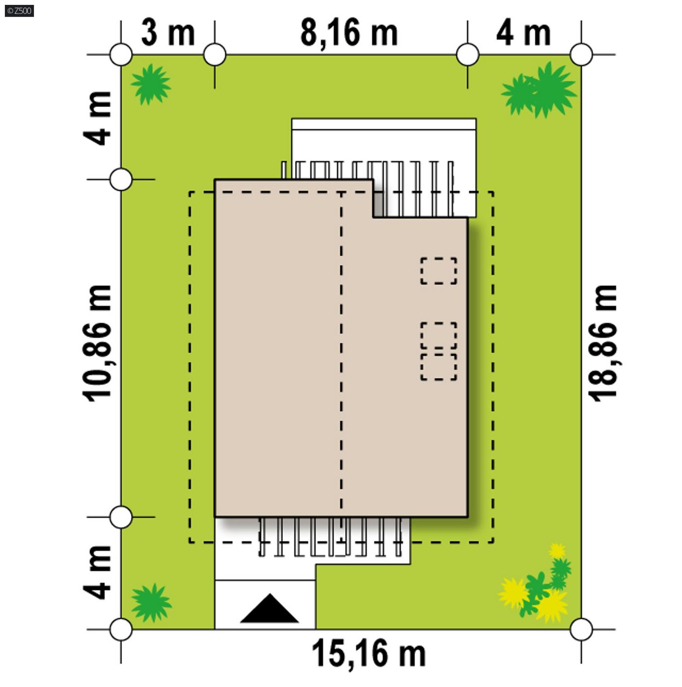 Mājas projekts  - Mājas projekts ar mansardu - Z302