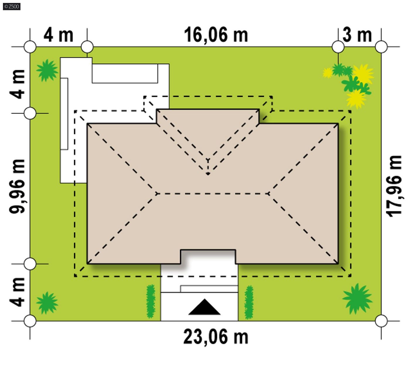 Mājas projekts  - Vienstāva mājas projekts - Z307