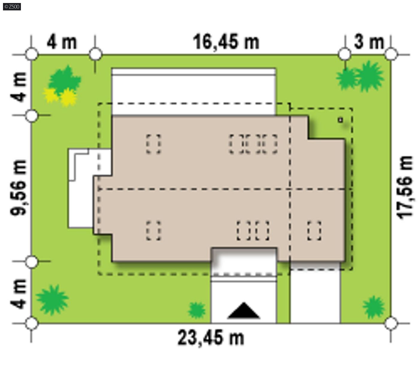 Mājas projekts  - Mājas projekts ar mansardu - Z318