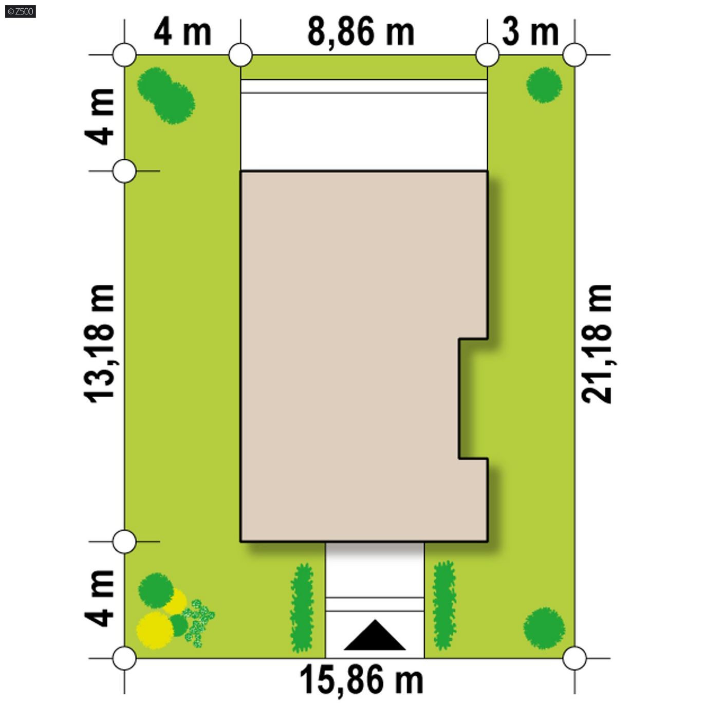Mājas projekts  - Vienstāva mājas projekts - Z329