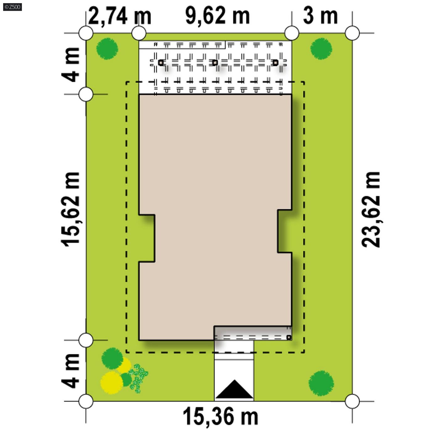 Mājas projekts  - Vienstāva mājas projekts - Z328 D