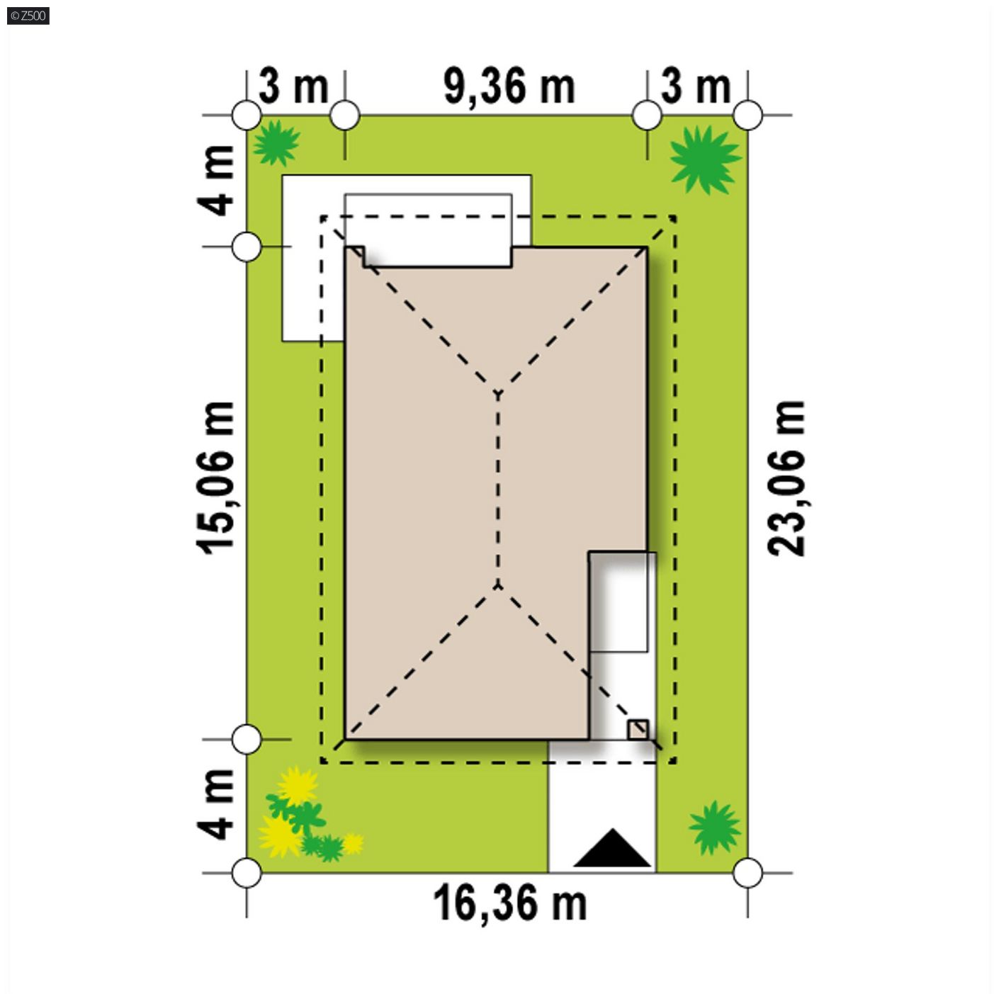 Mājas projekts  - Modernas mājas projekts - Z356