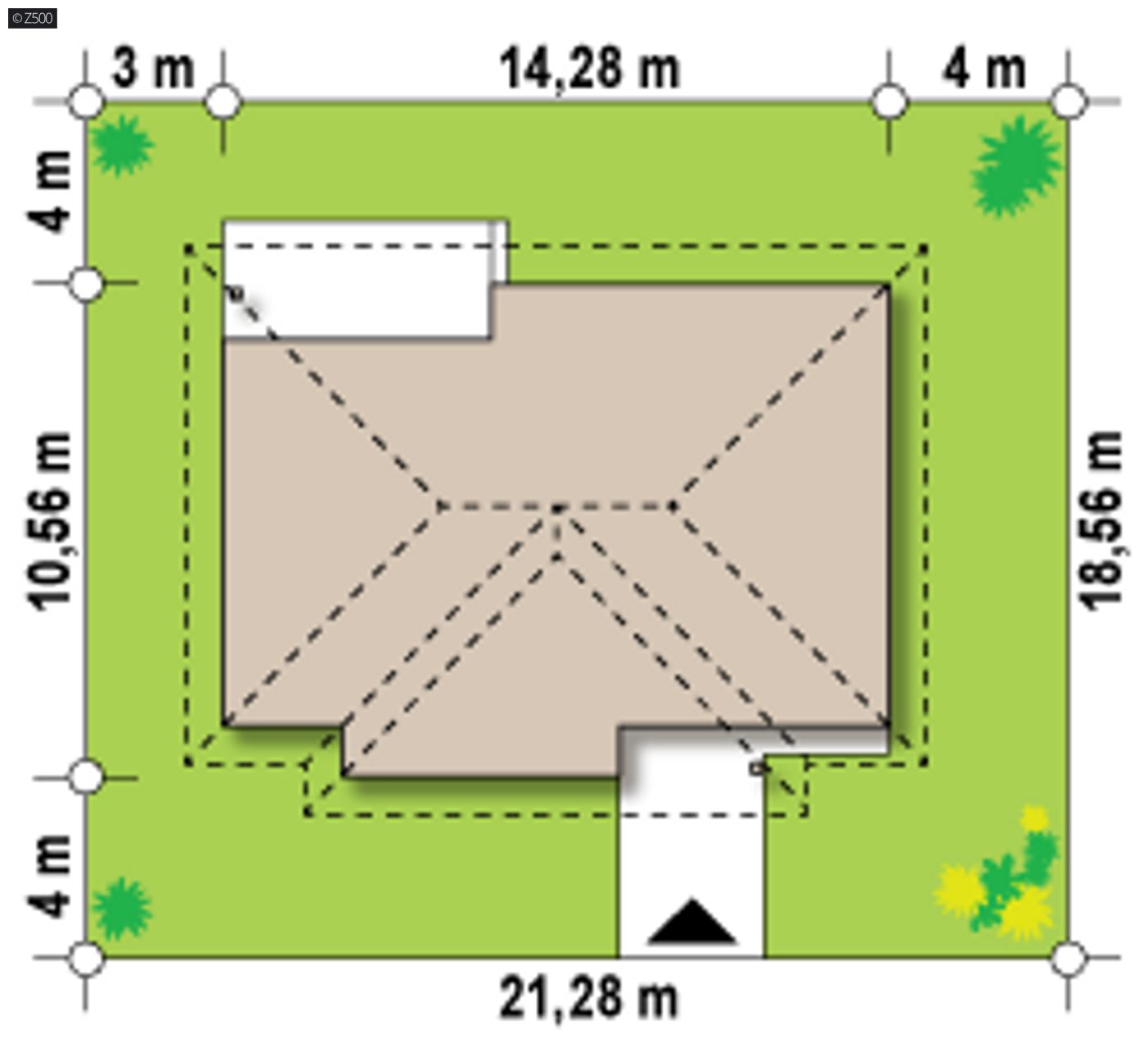 Home project  - Tani i prosty w budowie dom parterowy o dworkowym charakterze